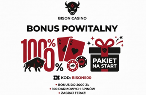 Bison Casino bonus powitalny kod i pakiet na start