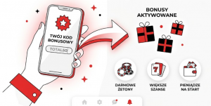 Dodatkowe bonusy w aplikacji mobilnej Total Casino aktywowane kodem