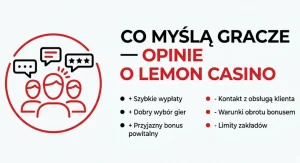 Co myślą gracze — opinie o Lemon Casino