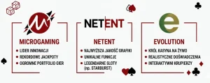 Giganci branży których znajdziesz w każdym kasynie
