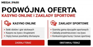 Podwójna oferta — kasyno online i zakłady sportowe Megapari 